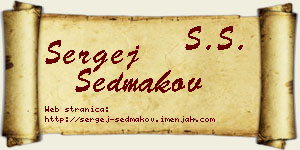 Sergej Sedmakov vizit kartica